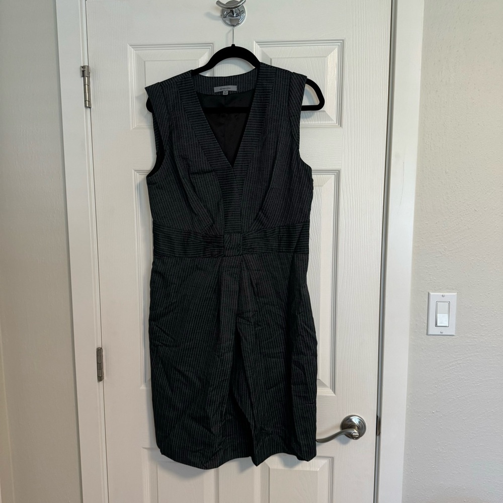 classiques enfier pinstripe knee length dress